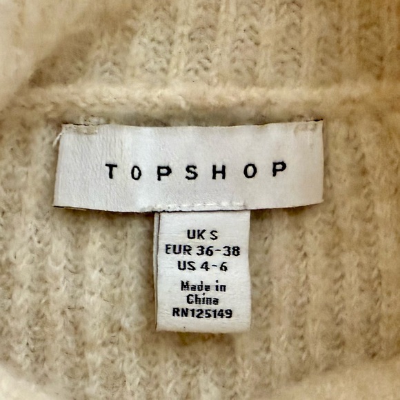 Topshop Ivory Sweater Size S - Picture 5 of 5